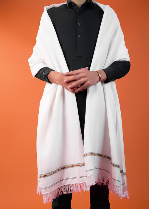 Gents Premium Winter Shawl – Off White Color | Royal Boutique