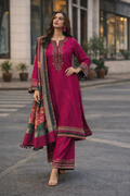 Pure Lawn Suit | Heavy Embroidered Lawn with Chiffon Dupatta