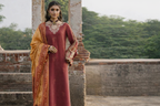 Airjet Pure Lawn Suit | Heavy Embroidered Front & Sleeves with Chiffon Dupatta