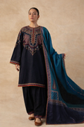 Premium Airjet Lawn Dress | Embroidered Front & Sleeves with Chiffon Dupatta