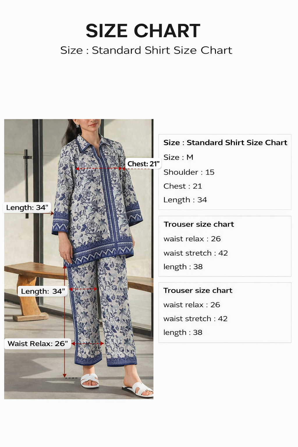 New Arrival Stitched 2 Piece Printed Suit for Women – Premium Grip Four Season Shirt & Trouser (Size M)