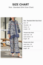 New Arrival Stitched 2 Piece Printed Suit for Women – Premium Grip Four Season Shirt & Trouser (Size M)