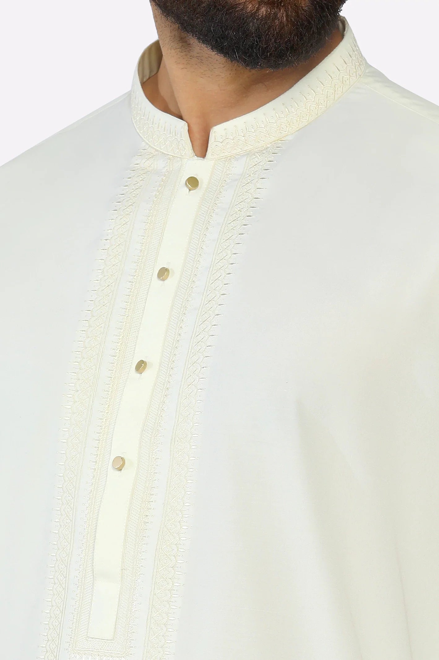 Cream Wash & Wear Shalwar Kameez