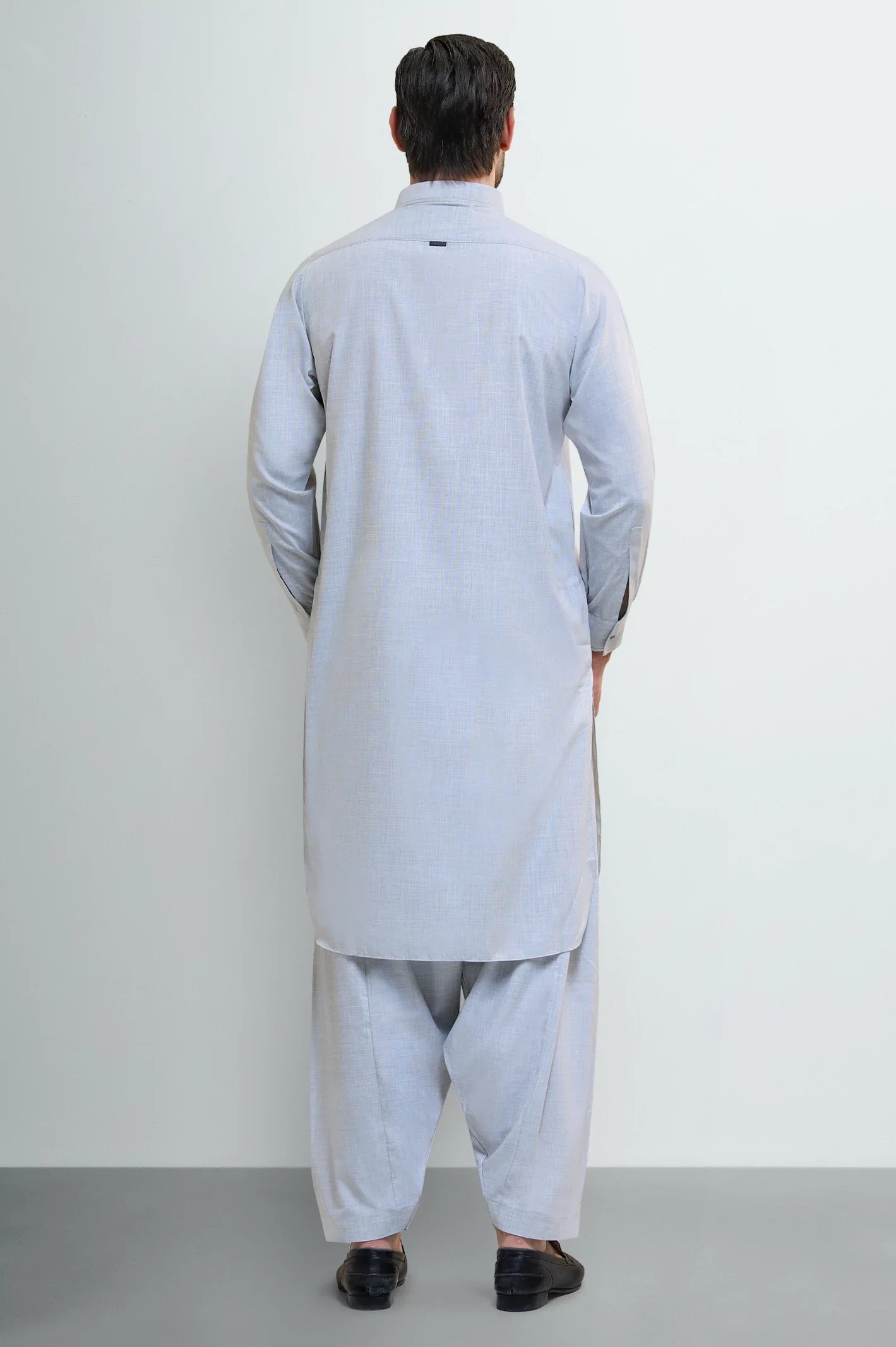 Light Grey Wash & Wear Shalwar Kameez