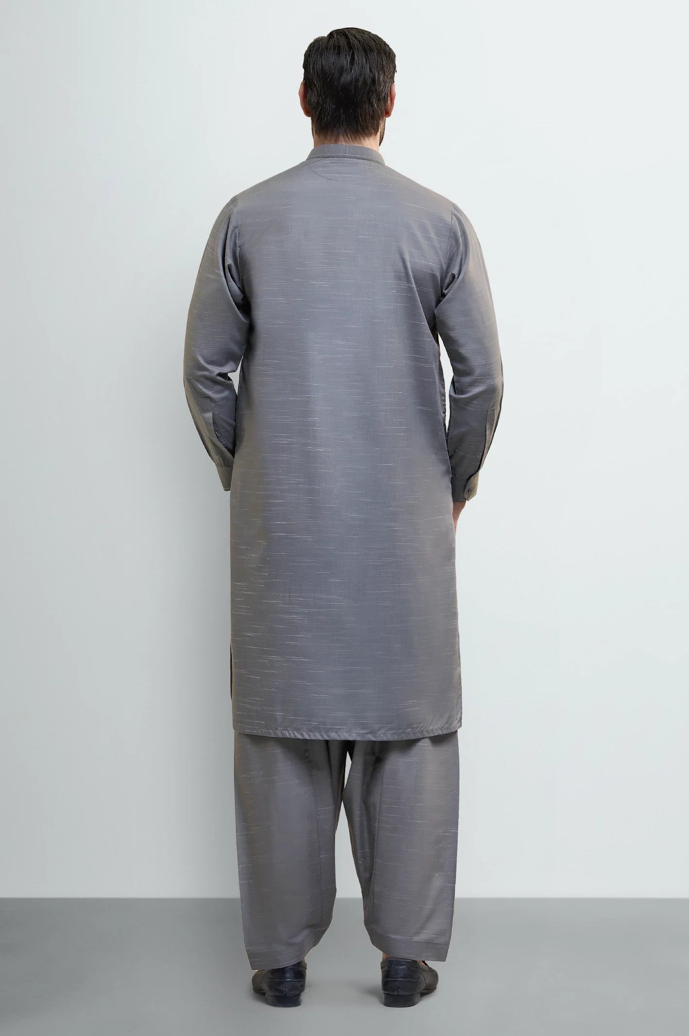 Dark Brown Wash & Wear Shalwar Kameez