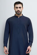 Navy Blue Wash & Wear Shalwar Kameez