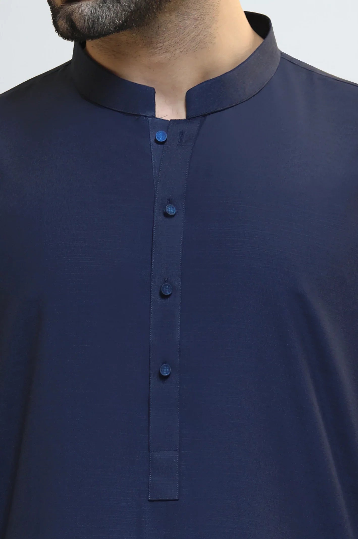Navy Blue Wash & Wear Shalwar Kameez