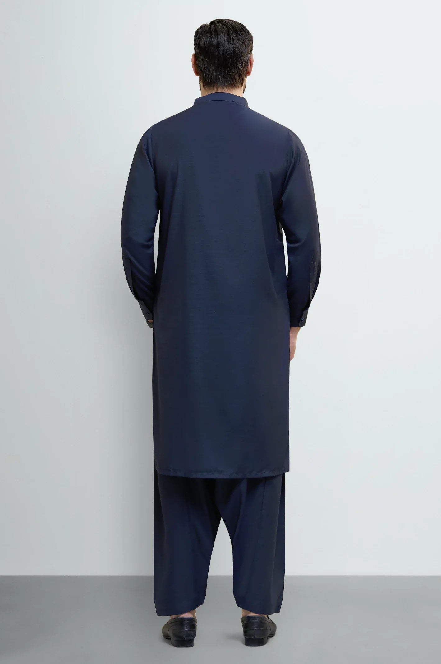 Navy Blue Wash & Wear Shalwar Kameez