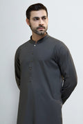 Dark Grey Wash & Wear Shalwar Kameez