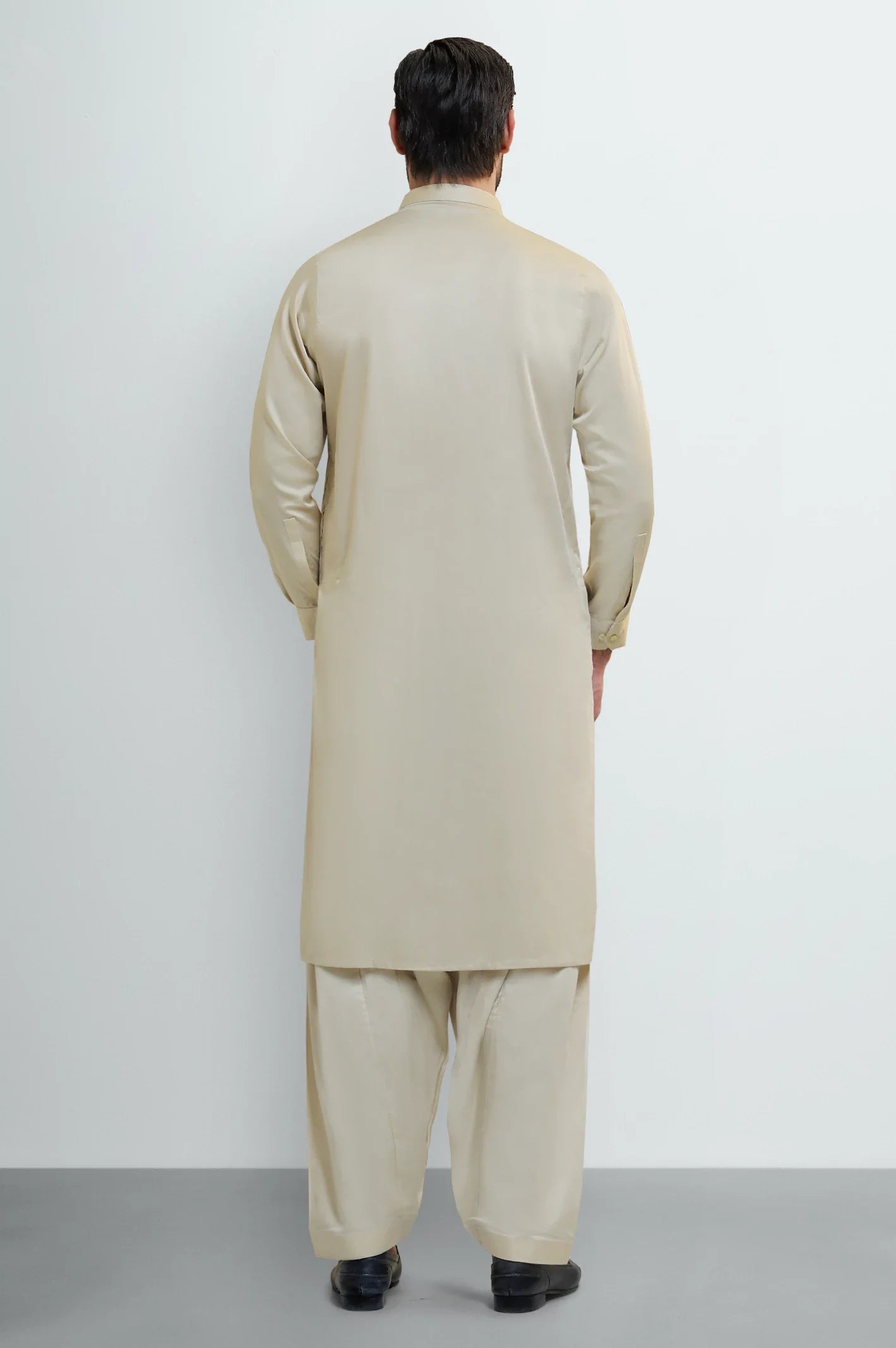 Dark Fawn Cotton Shalwar Kameez