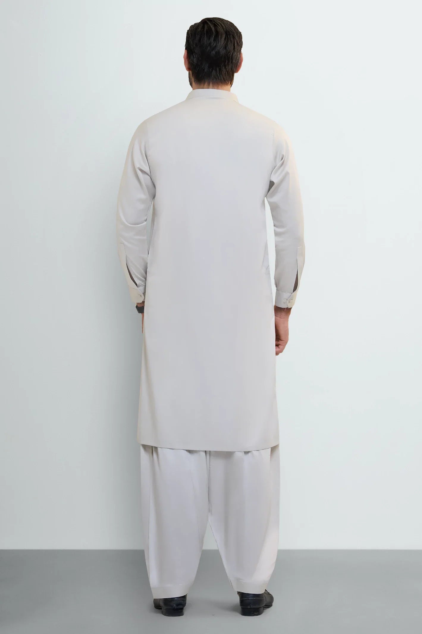 Light Beige Cotton Shalwar Kameez