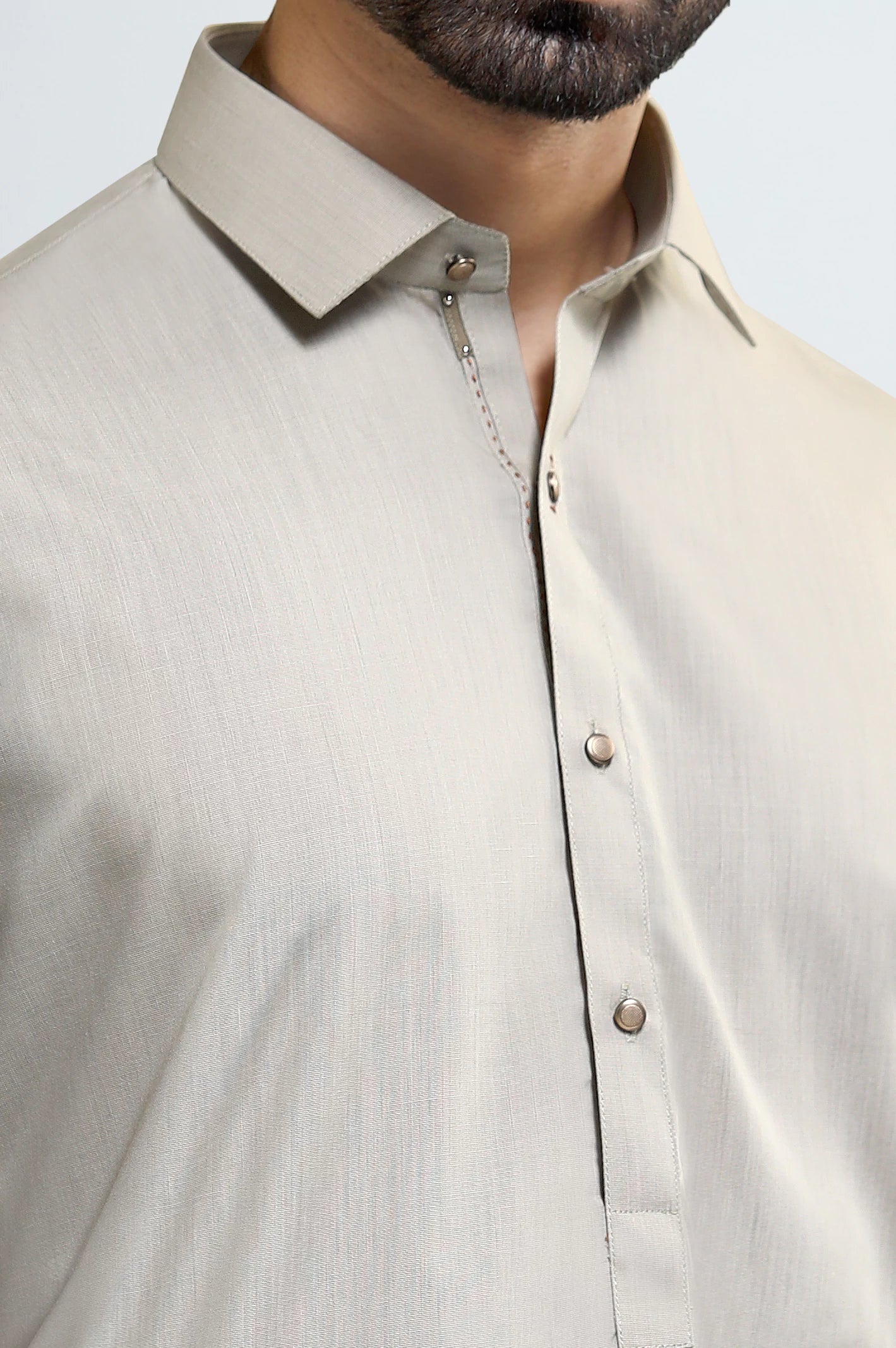 Beige Wash & Wear Shalwar Kameez
