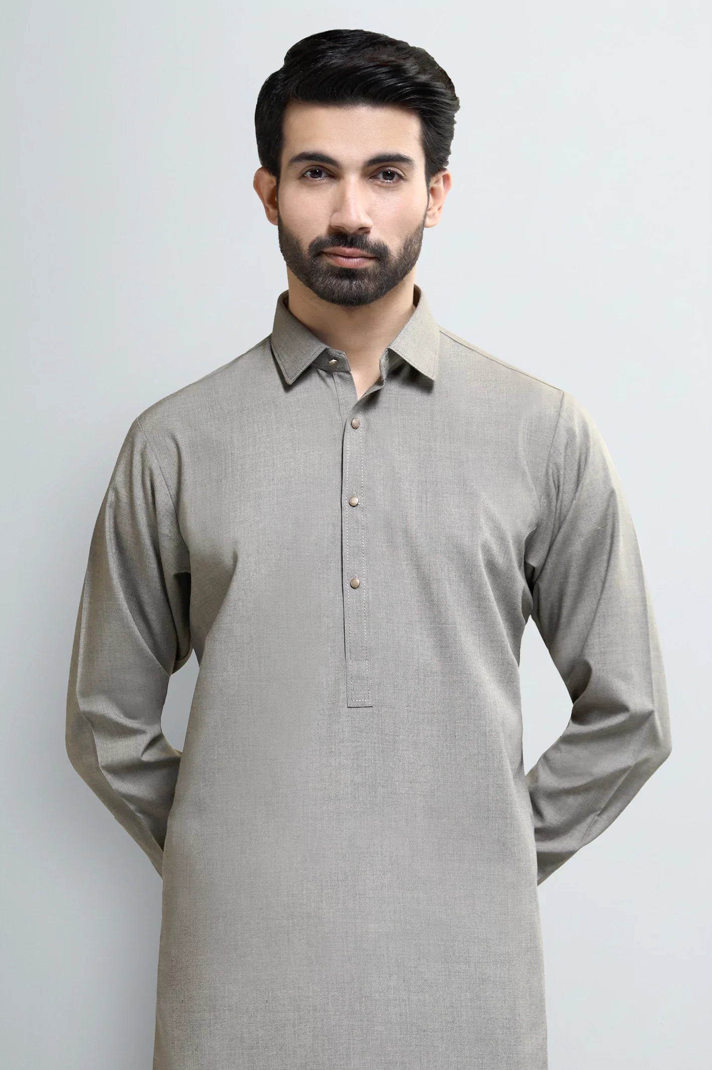 Light Brown Wash & Wear Shalwar Kameez