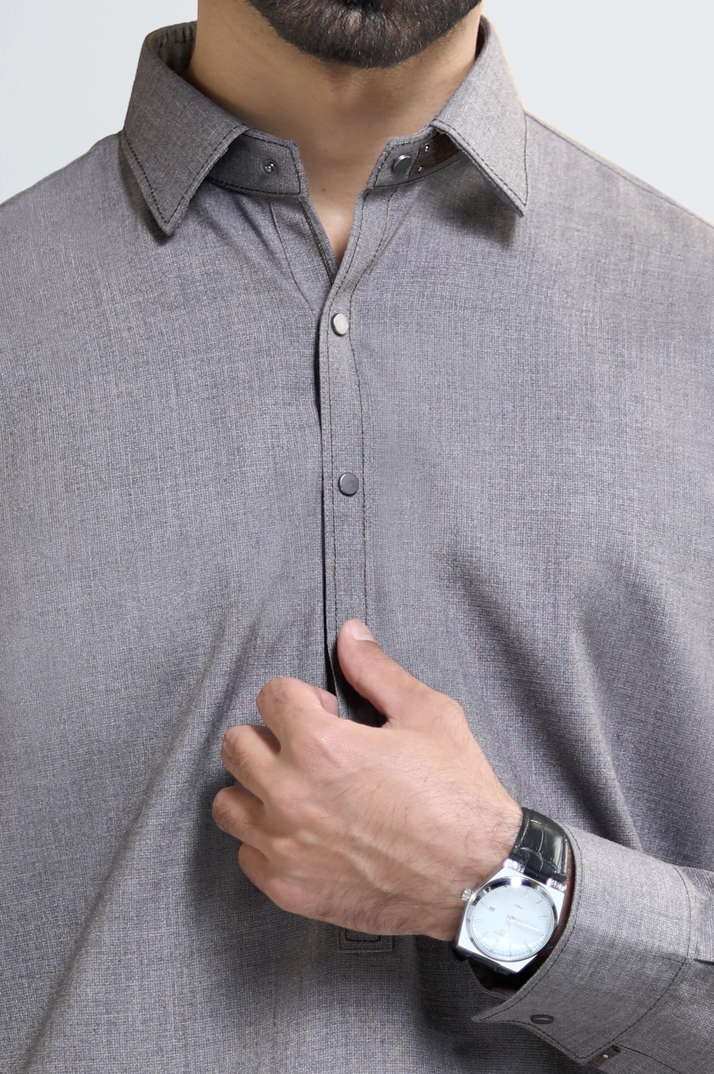 Light Brown Wash & Wear Shalwar Kameez