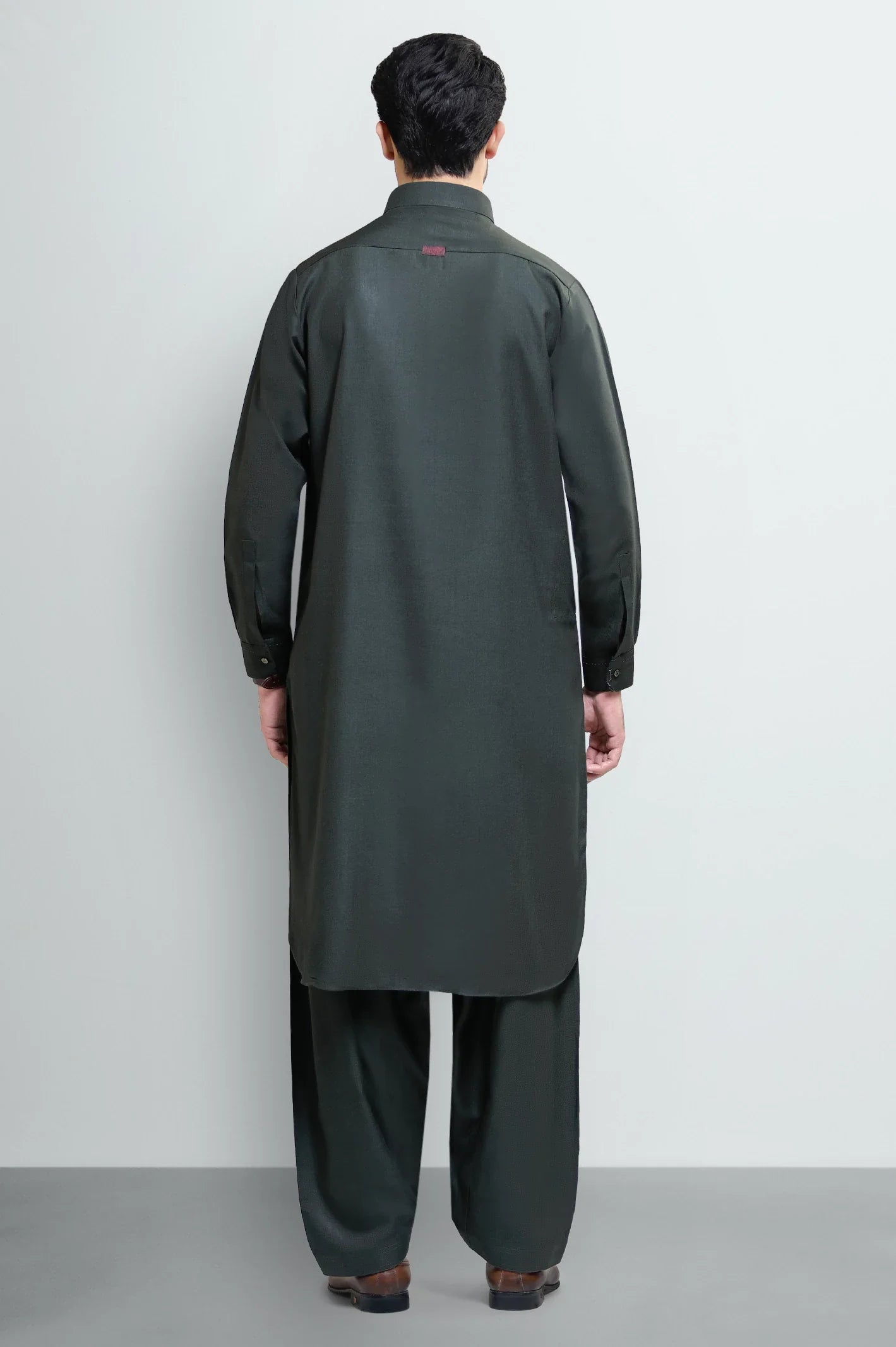 Dark Green Wash & Wear Shalwar Kameez