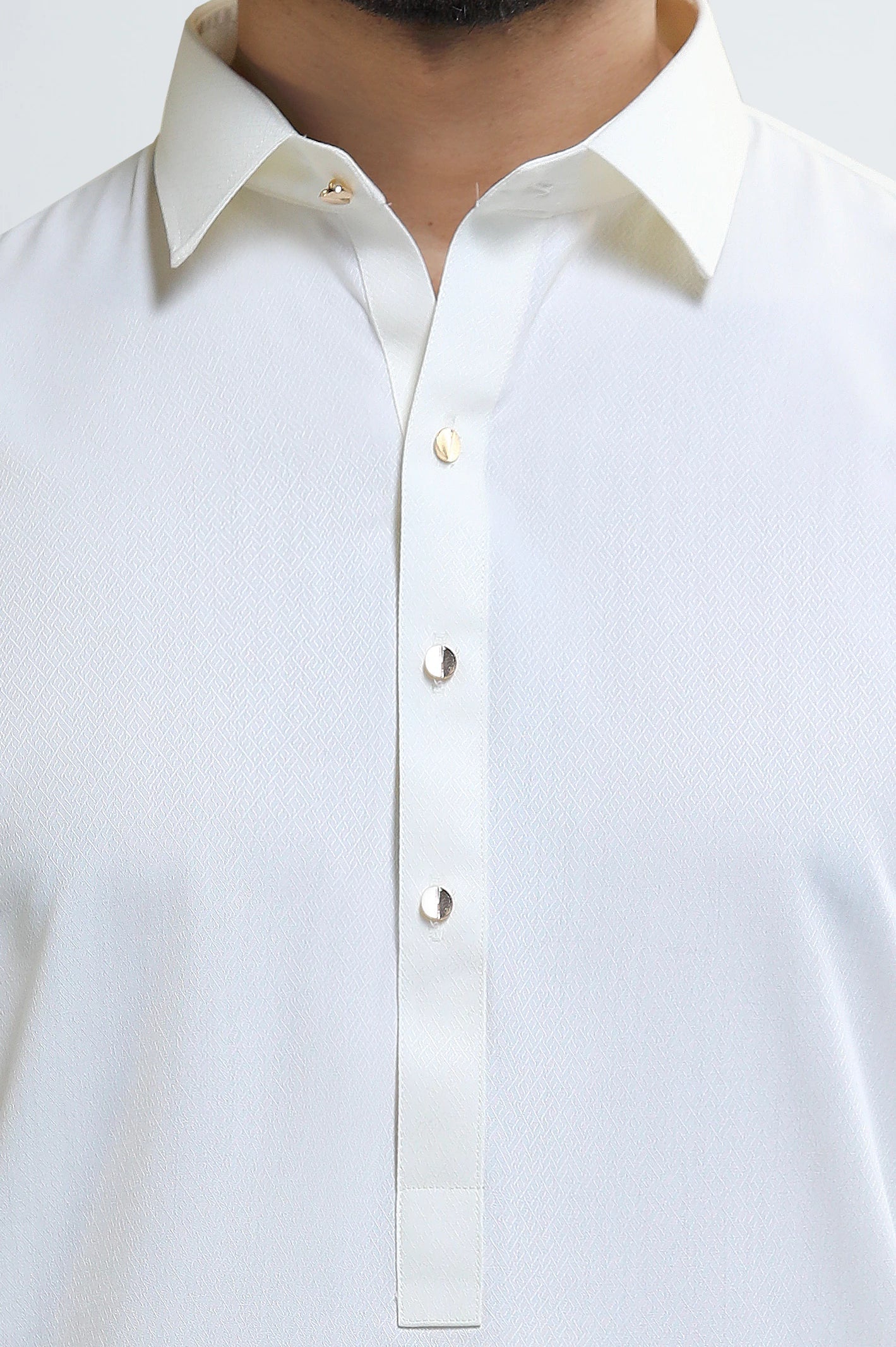 Cream Wash & Wear Shalwar Kameez