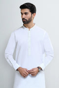Off White Cotton Shalwar Kameez