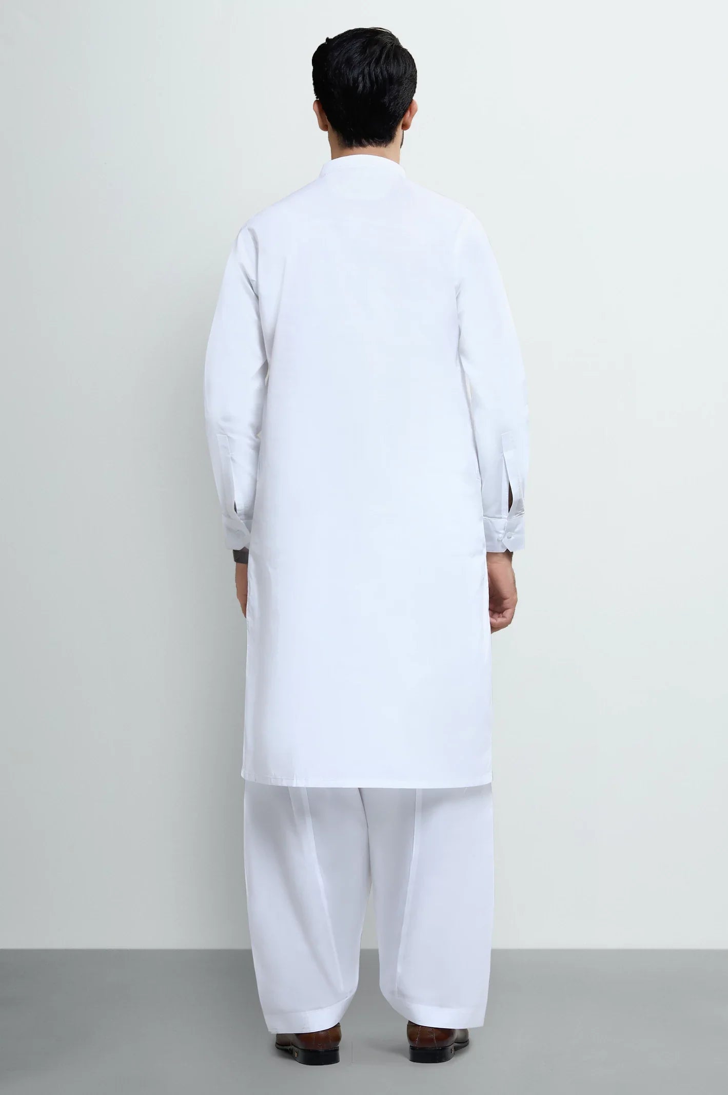 Off White Cotton Shalwar Kameez