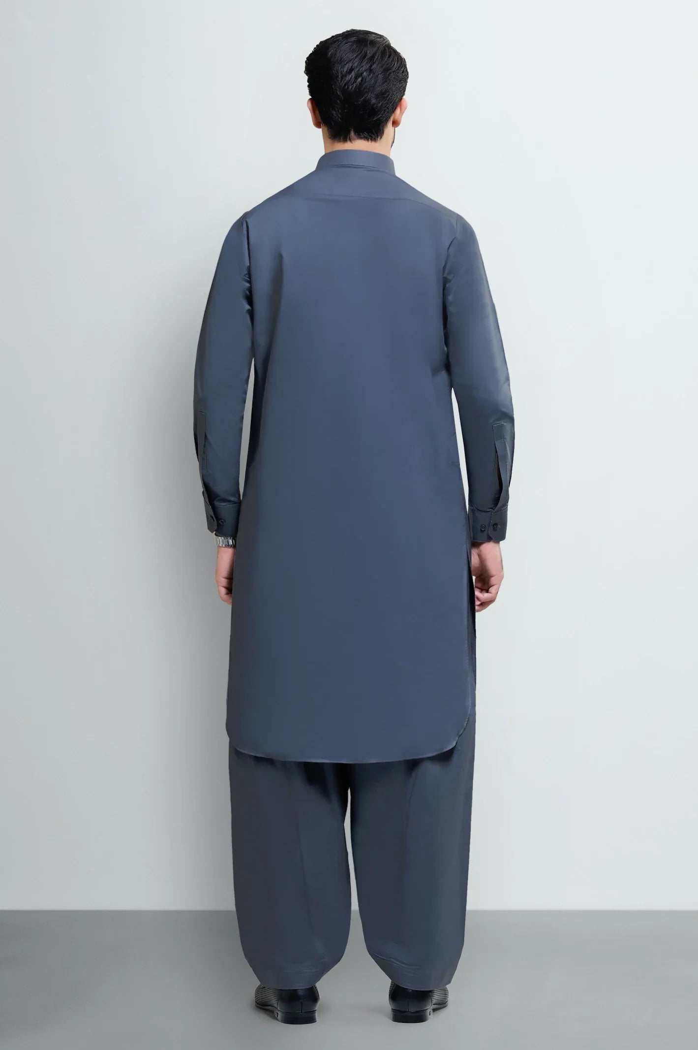 Dark Grey Cotton Shalwar Kameez