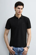 Black Tipping Collar Polo
