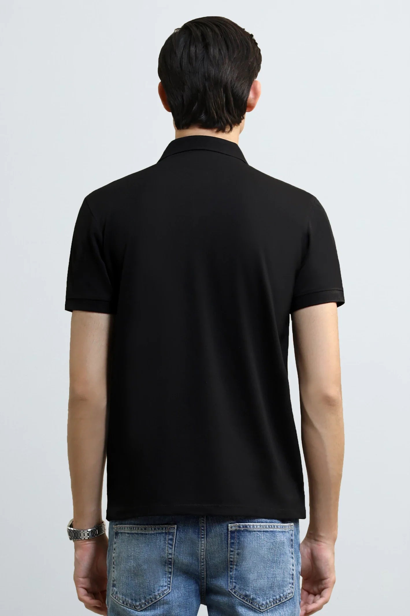 Black Tipping Collar Polo