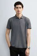 Charcoal Tipping Collar Polo