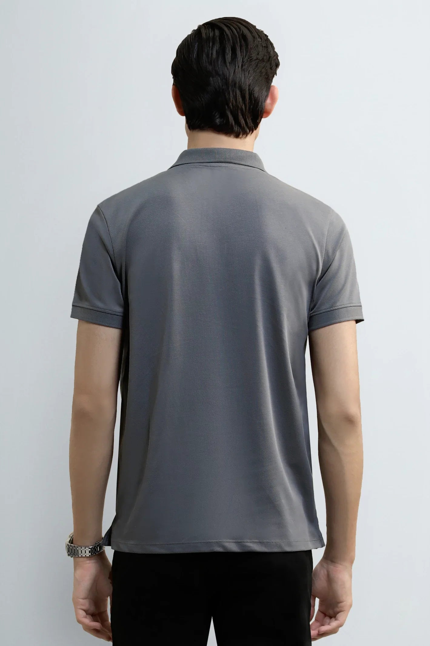Charcoal Tipping Collar Polo