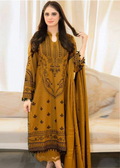 Luxury Airjet Lawn Heavy Embroidered Suit with Digital Printed Chiffon Dupatta