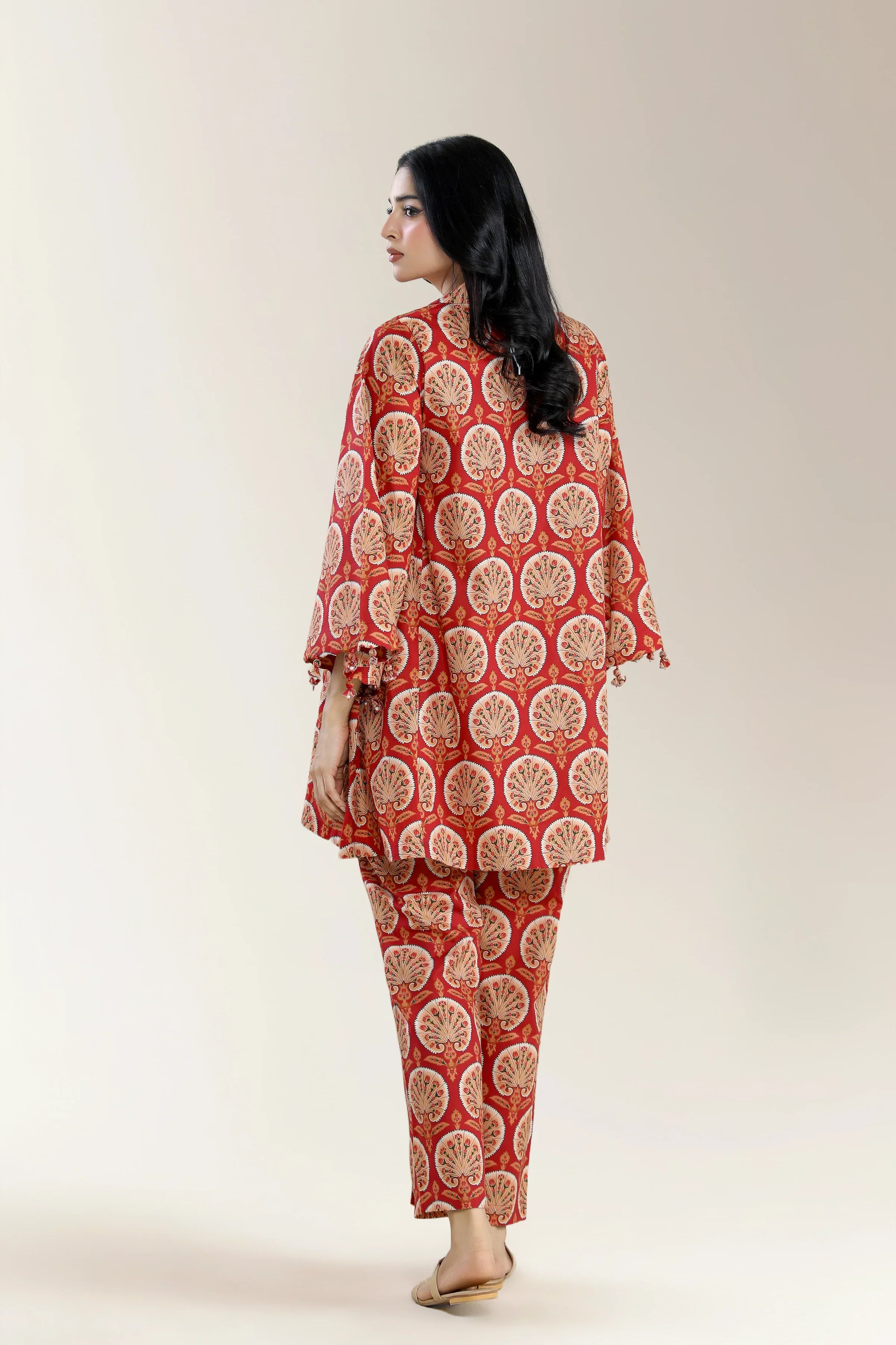 Printed Cambric Rust 2Pc