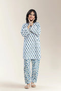 Printed Cambric White Teens 2Pc