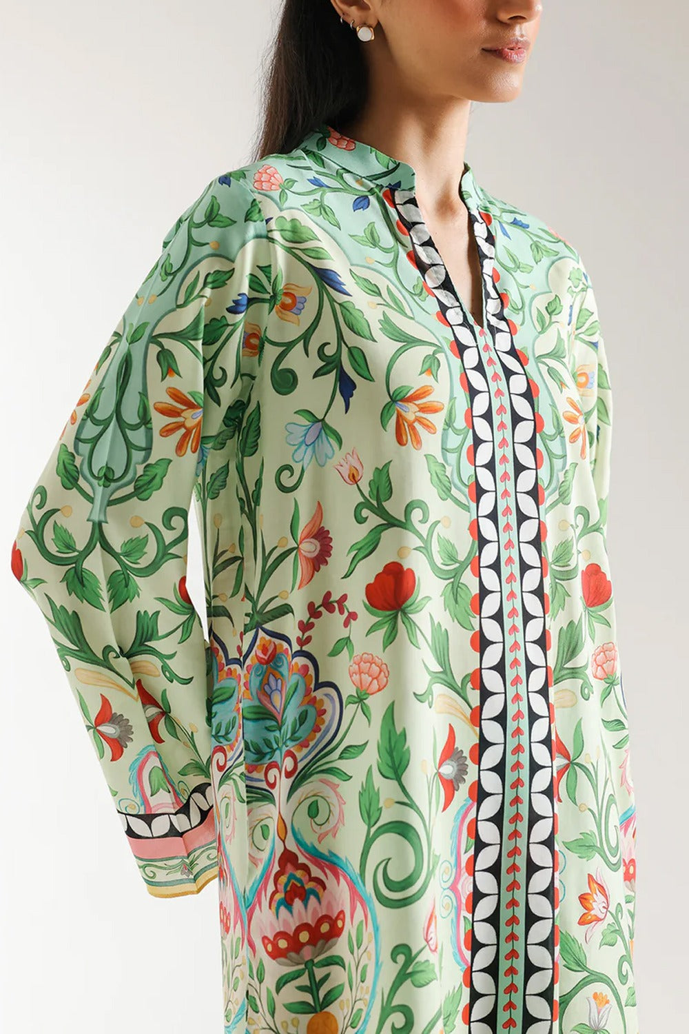 Stitched 2 Piece Printed Shirt and Trouser