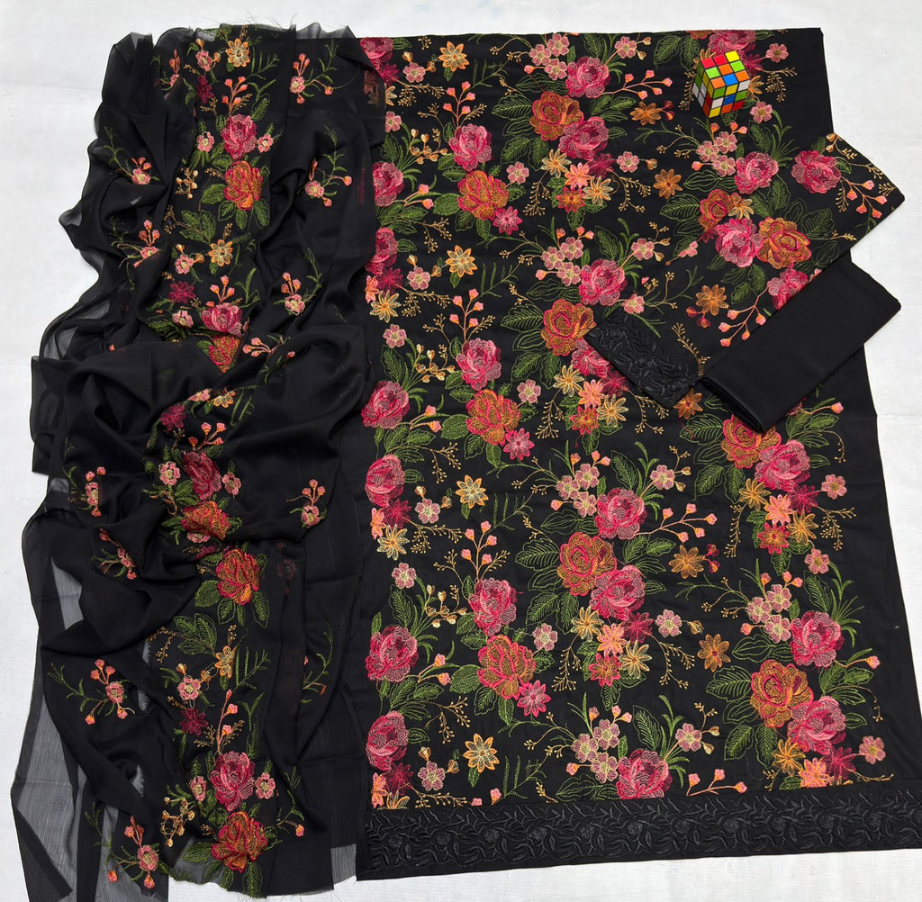 Luxury Airjet Lawn Suit | Heavy Embroidered Summer Collection