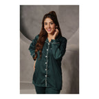 Women’s Silk Pajama Set – Luxury Satin Nightwear Two-Piece Sleep Suit