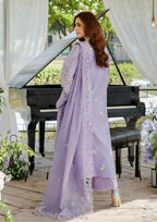 Elaf Premium Luxury Lawn Collection Heavy Embroidery Suit with Organza Dupatta
