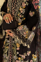 Maryam Hussain Luxury Lawn Collection Heavy Embroidery Suit with Cotton Voile Dupatta