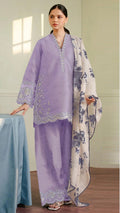 Embroidered Lawn Collection Heavy Embroidery Suit with Chiffon Printed Dupatta
