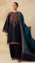 Embroidered Lawn Collection Heavy Embroidery Suit with Chiffon Printed Dupatta