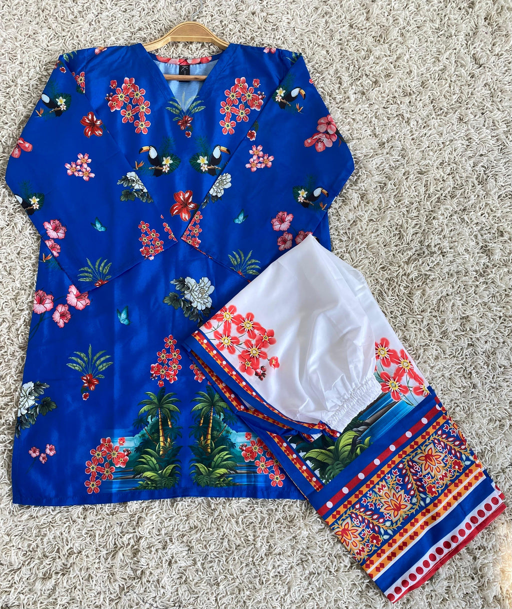 New Arrival Stitched 2 Piece Printed Shirt & Trouser – Premium Grip Four Season Fabric | Ladies Ready to Wear | Royal Boutique