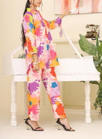 New Arrival Stitched 2 Piece Printed Suit for Women – Premium Grip Four Season Shirt & Trouser (Size M)
