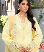 ANAYA Luxury Chikankari & Sequence Embroidered Airjet Lawn Suit with Bamber Chiffon Dupatta