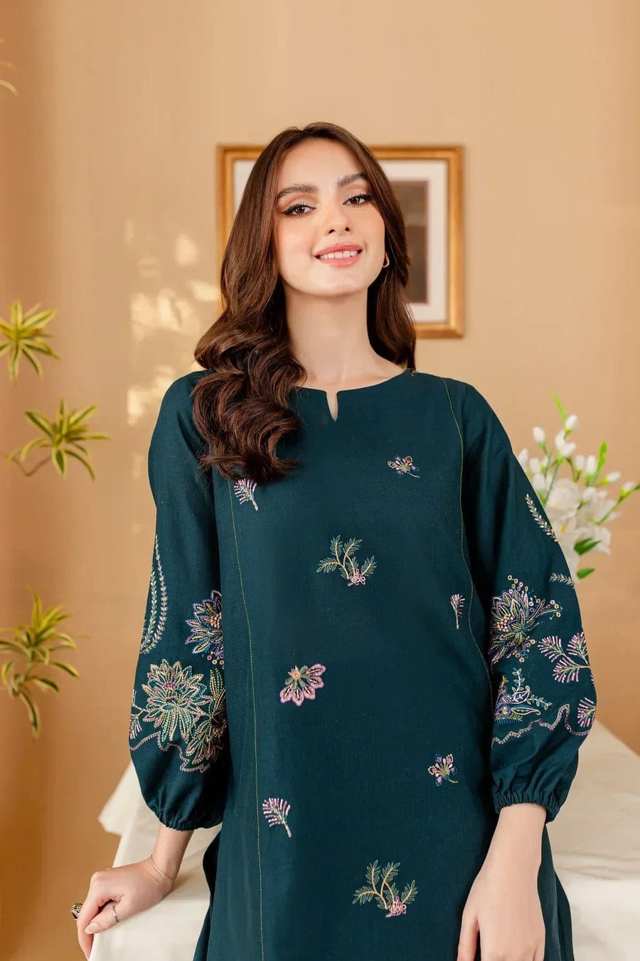 Batik Premium Embroidered Lawn 2 Piece Suit