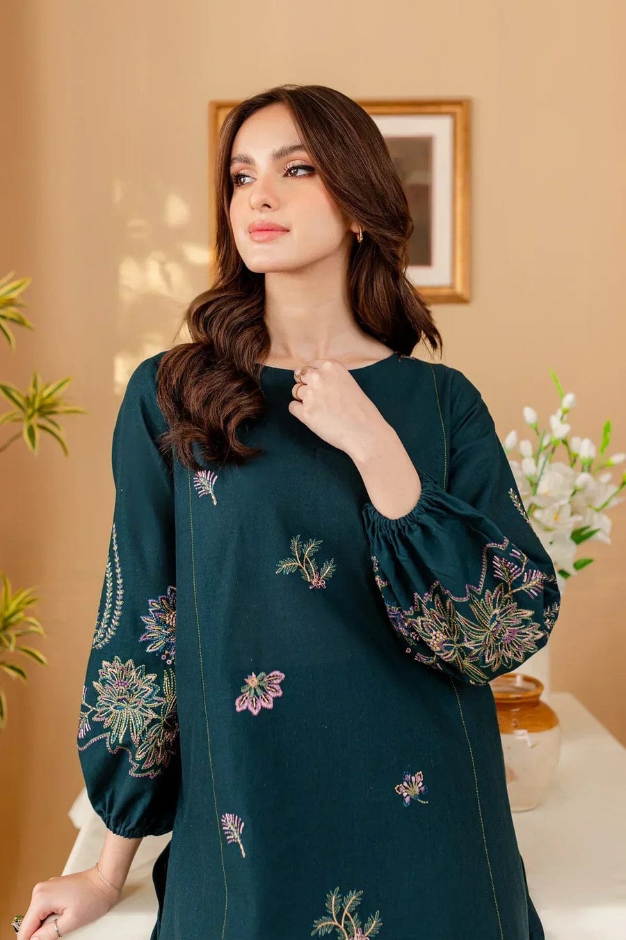 Batik Premium Embroidered Lawn 2 Piece Suit