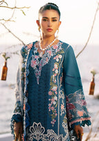 AJR Luxury Lawn Heavy Embroidered Collection with Organza Lace