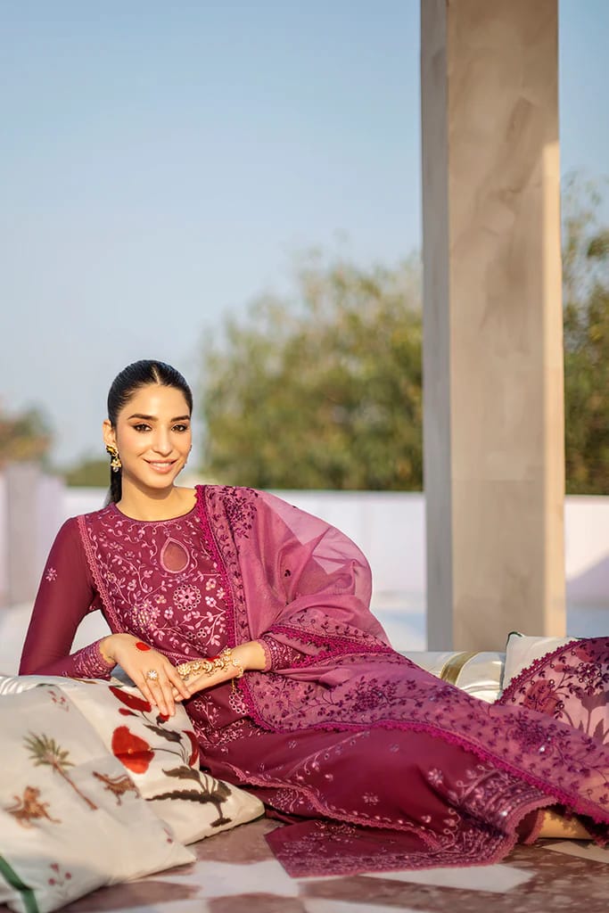 Cross Stitch Premium Chikankari Embroidered Airjet Lawn Suit