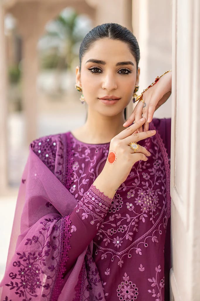 Cross Stitch Premium Chikankari Embroidered Airjet Lawn Suit
