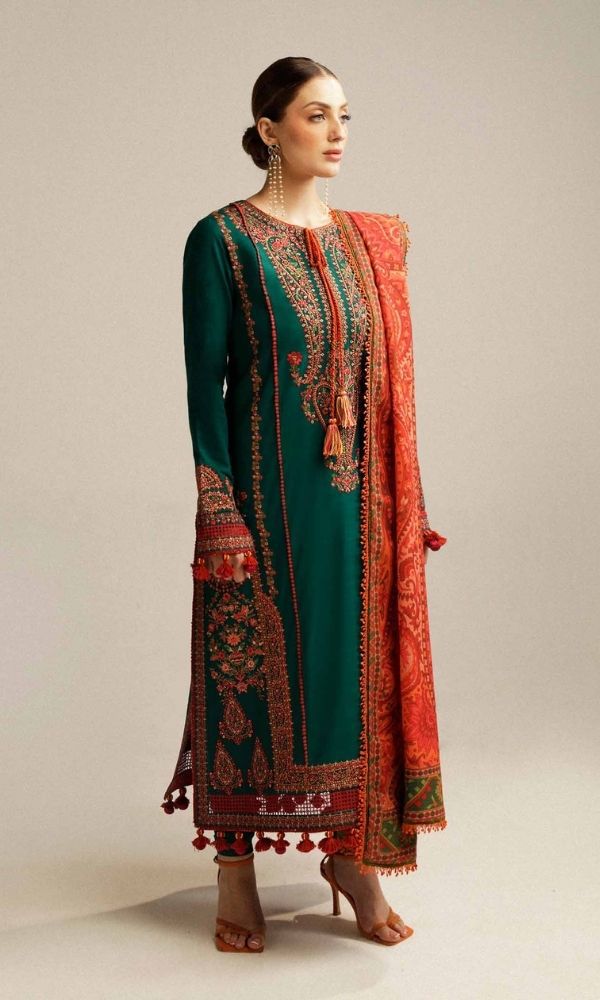 Airjet Lawn Heavy Embroidered Suit – Multi-Head Embroidery Summer Collection | Royal Boutique Pakistan