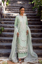 Akbar Aslam Luxury Lawn 901 – Heavy Sequence Embroidered Lawn Suit with Stripe Dupatta | Royal Boutique Pakistan