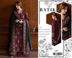 Zaib Luxury Lawn Batik 47 – Heavy Sequence Embroidered Lawn Suit with Chiffon Dupatta | Royal Boutique Pakistan