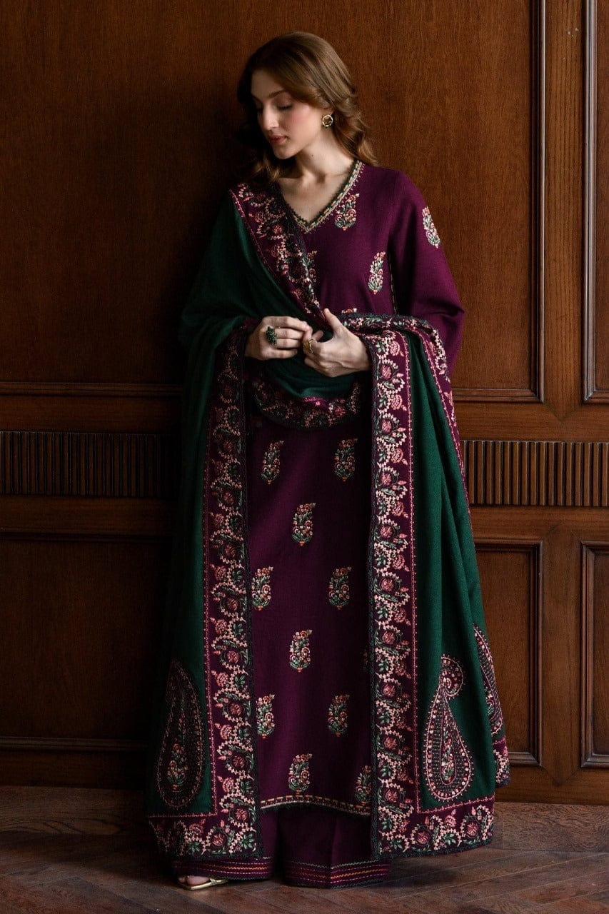 Zaib Luxury Lawn Batik 47 – Heavy Sequence Embroidered Lawn Suit with Chiffon Dupatta | Royal Boutique Pakistan