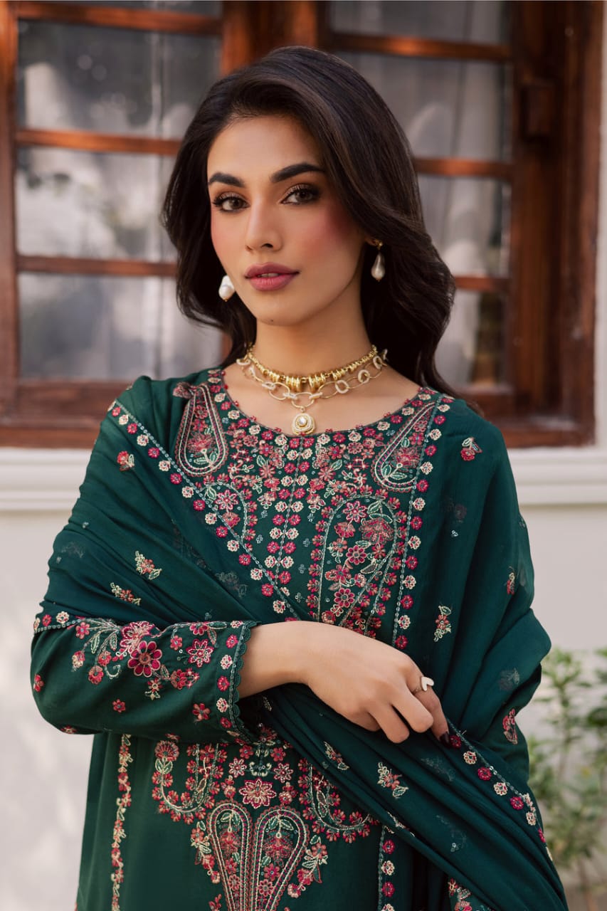 Batik Airjet Lawn Suit 2026 – Heavy Embroidered Summer Collection | Royal Boutique Pakistan